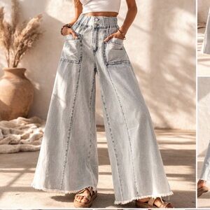 Boho Wide Leg Jeans